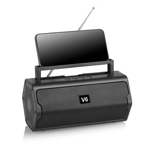 SOLID Rich Indoor/Outdoor Heavy Bass V6 Bluetooth FM Speaker