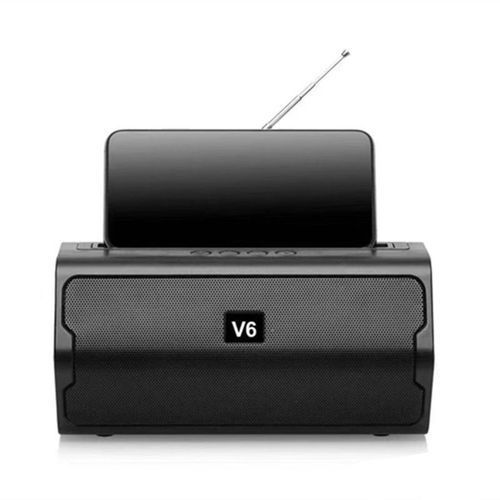 SOLID Rich Indoor/Outdoor Heavy Bass V6 Bluetooth FM Speaker