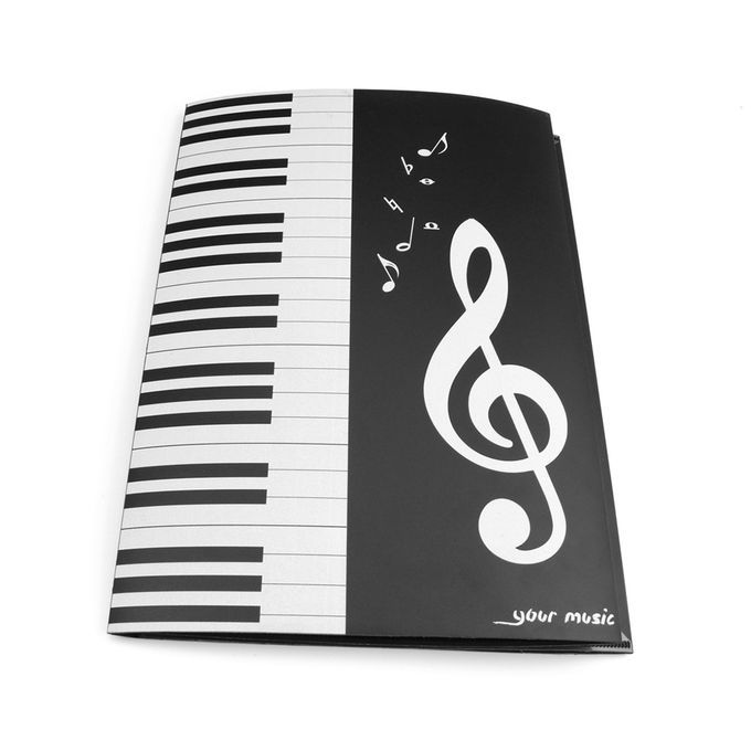 Black Sheet Music Folder A4 Size Storage Holder Binder For