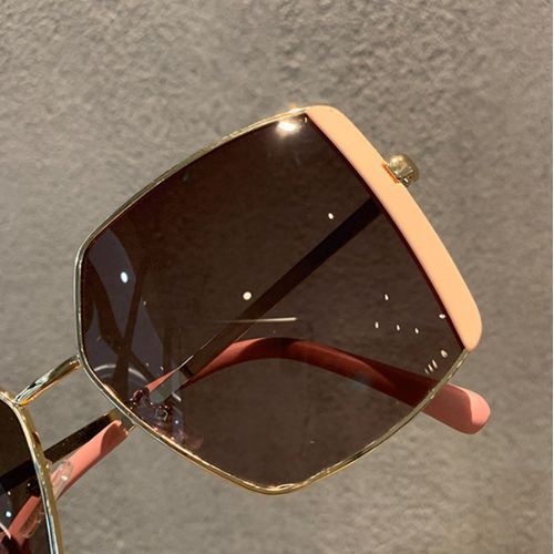 Big Frame Square Female Big Face Sunshade Driving Street Shooting Sunglasses