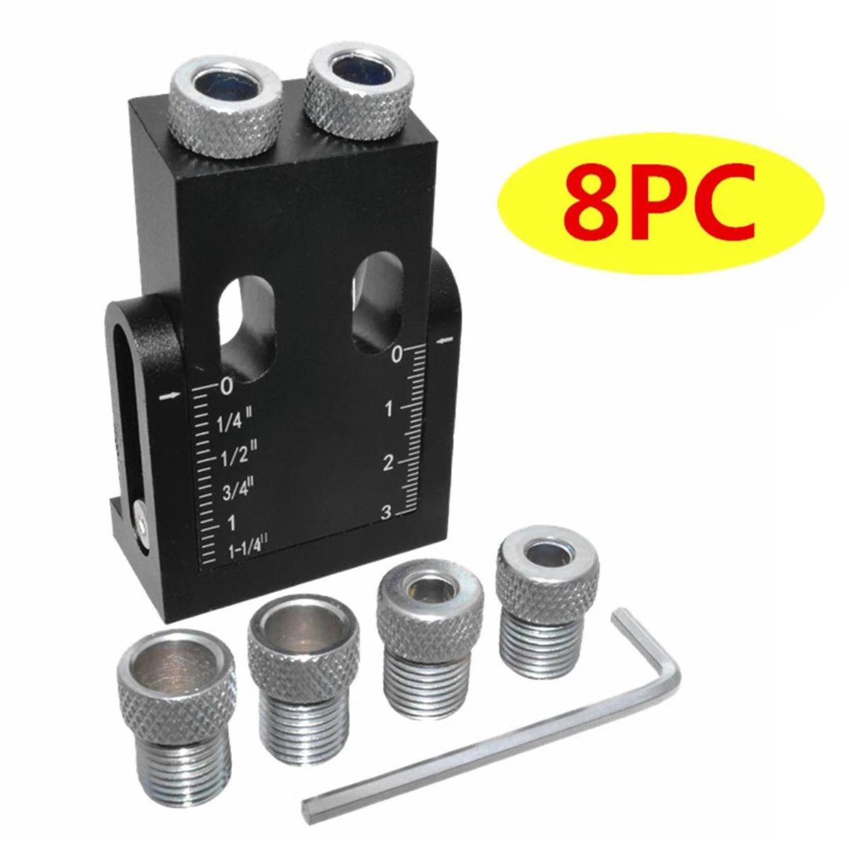 15 Degree Pocket Hole Jig Kit Oblique Drill Woodworking
