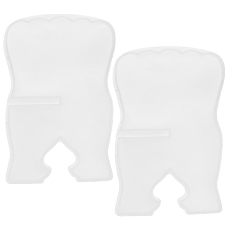 2Pcs Book Stand Silicone Mold Carved Eid Resin Folding Book Stand Holder Muslim Prayer Book Organizer Bookshelf