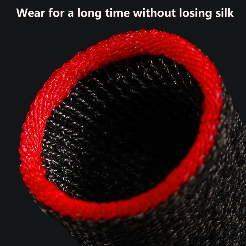 1 Pair S02 Finger Cover Sensitive Breathable Sweat-proof-Red