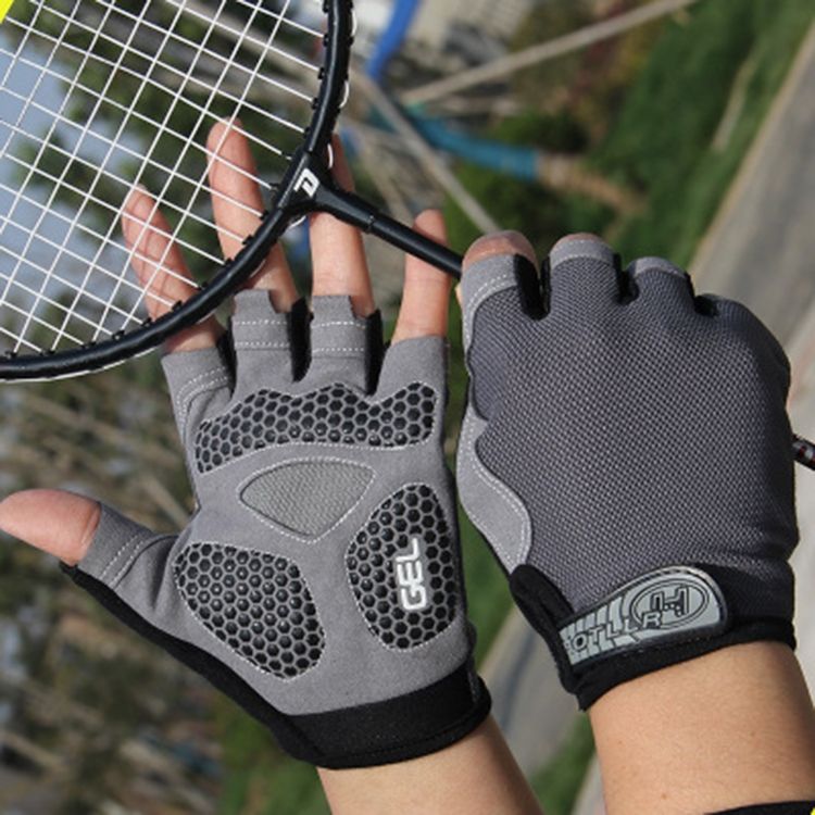 Cycling Shock Absorbing Anti- Gloves Fitness Weight Lifting Training Half-finger Gloves