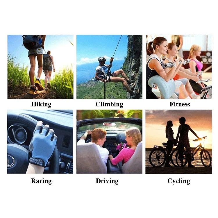 Cycling Shock Absorbing Anti- Gloves Fitness Weight Lifting Training Half-finger Gloves