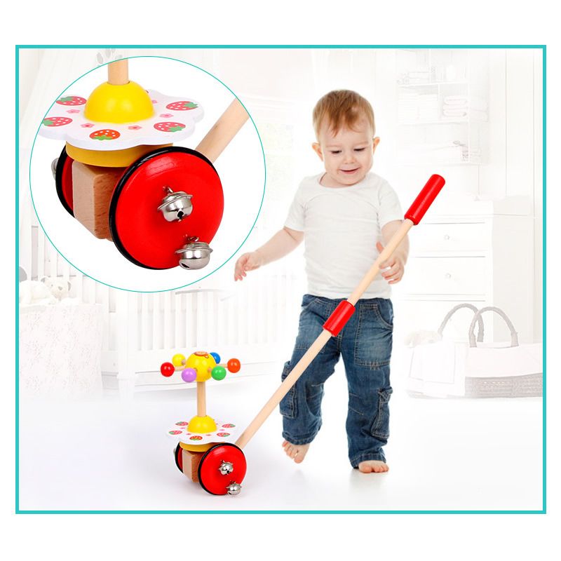 Kids Wooden Toys Baby Walker Baby First Steps Car Car