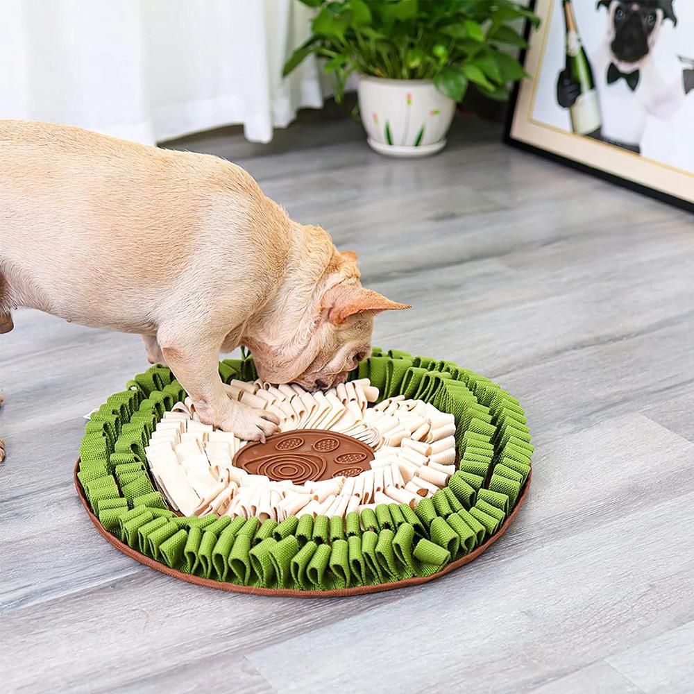 Doglemi Snuffle Mat for Dogs,Dog Snuffle Mat for Dogs and Cat,Dog Puzzle Toys, Dog Lick Mat,Stress Relief Interactive Green