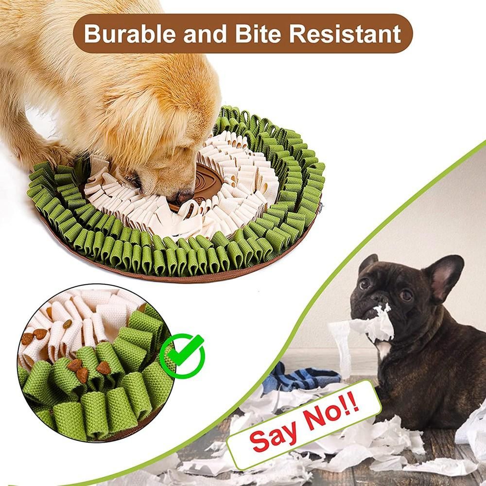 Doglemi Snuffle Mat for Dogs,Dog Snuffle Mat for Dogs and Cat,Dog Puzzle Toys, Dog Lick Mat,Stress Relief Interactive Green