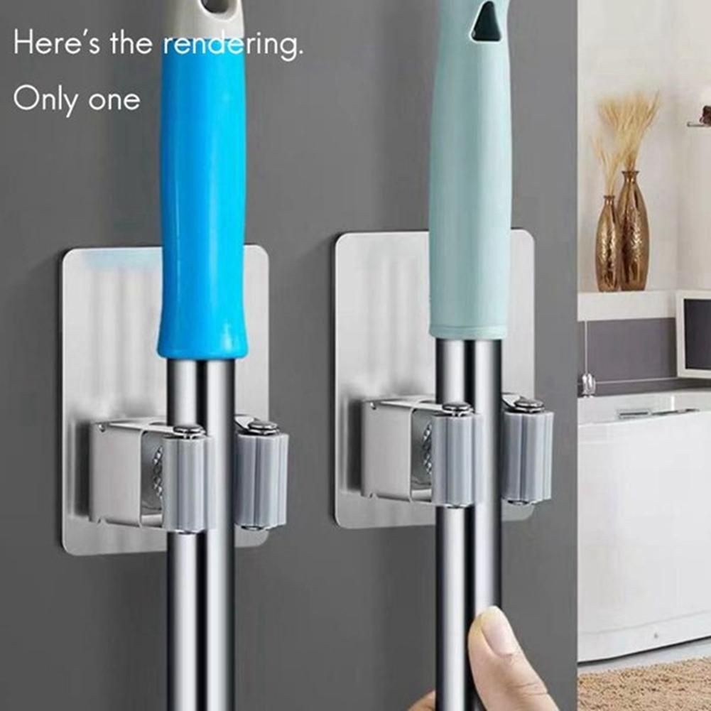 Wall Mounted Mop Household Adhesive Storage Hooks Hanger