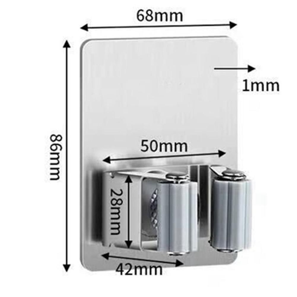 Wall Mounted Mop Household Adhesive Storage Hooks Hanger