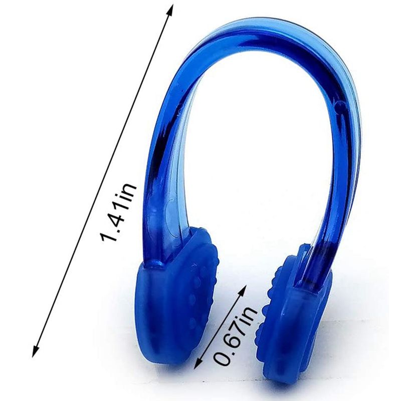 Silicone Waterproof Swimming Nose Clips For Adults Set Of