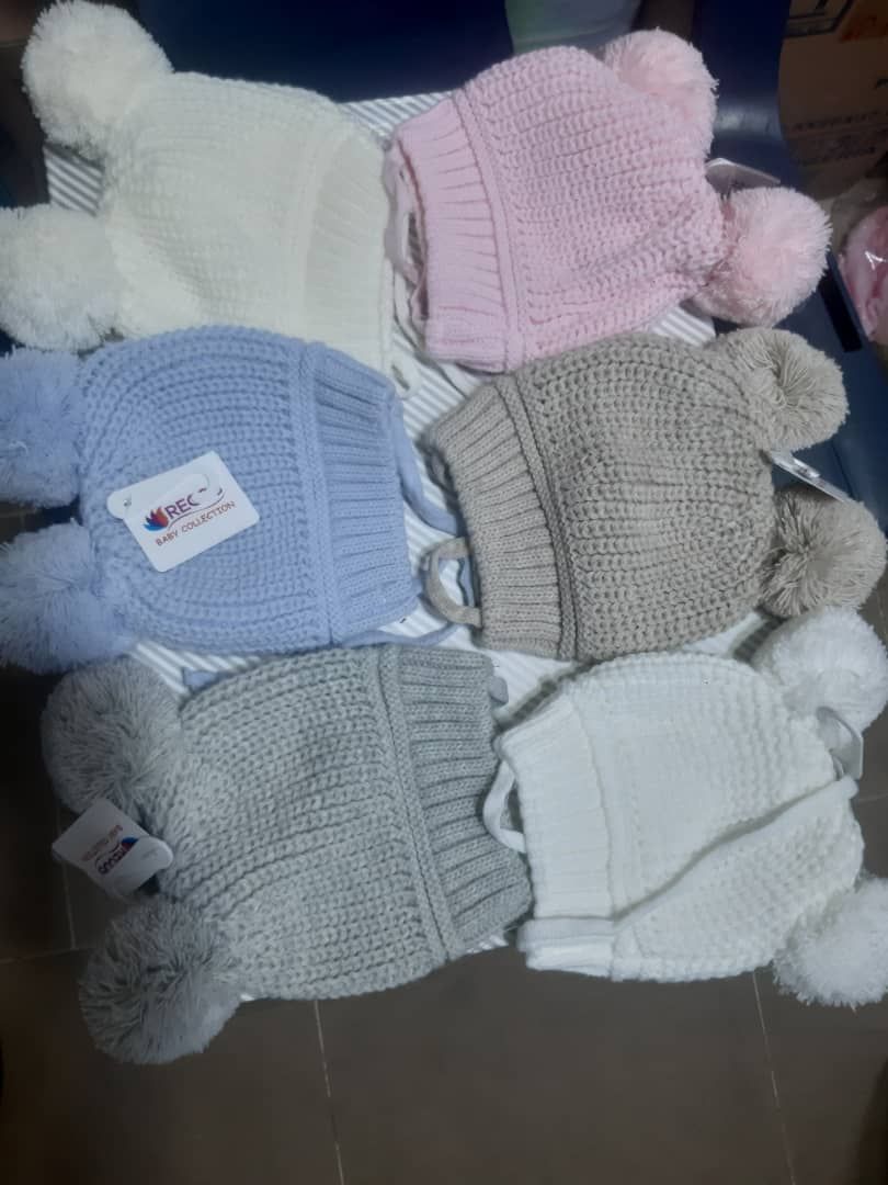 6pcs Quality Newborn Baby Knit Hat