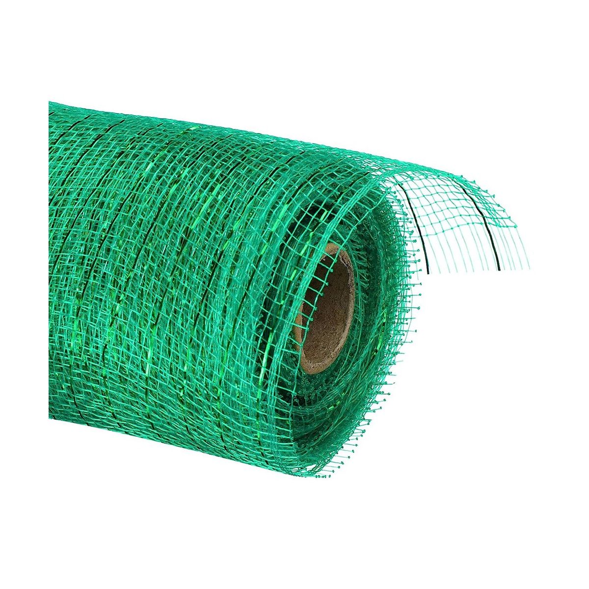 4 Rolls Burlap Mesh 6 Inches 10 Yards Decorative Mesh Ribbon Wrapping Ribbon Rolls Wreath Decoration for DIY Craft
