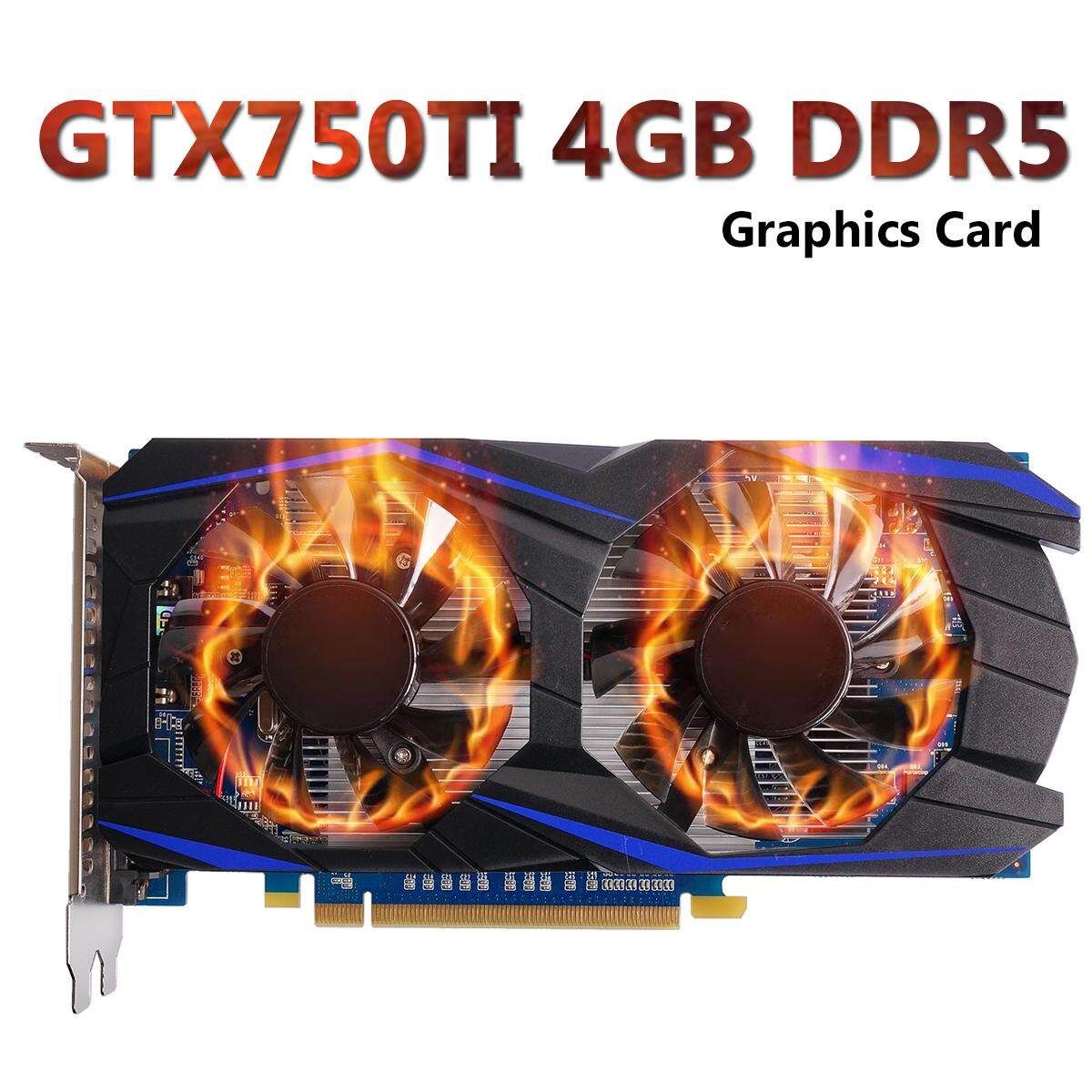 For NVIDIA GeForce GTX 750TI 4GB DDR5 6 Pin 128Bit Gaming Video Graphics Card