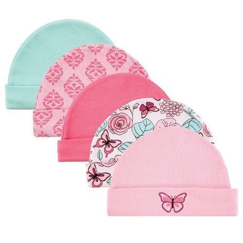 5pcs Baby Girl Butterfly Cap Set