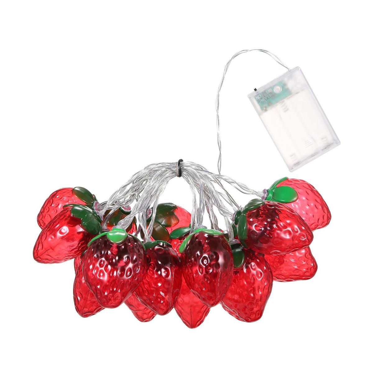 10FT 20LED Strawberry String Lights Christmas Decorative Fairy Lights LED Hanging Lights Always On & Flashing Light Mode for Festivals Easter Carnival Parties