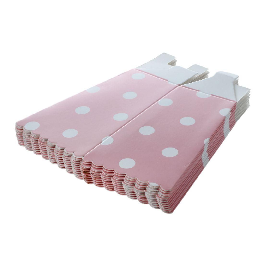 12pcs Popcorn Boxes Party Wedding Decorations White Pink