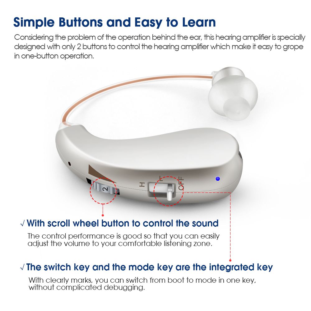 Digital Chip Rechargeable Hearing Aids VHP-1206