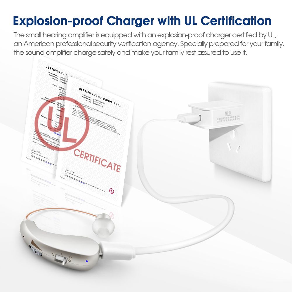 Digital Chip Rechargeable Hearing Aids VHP-1206