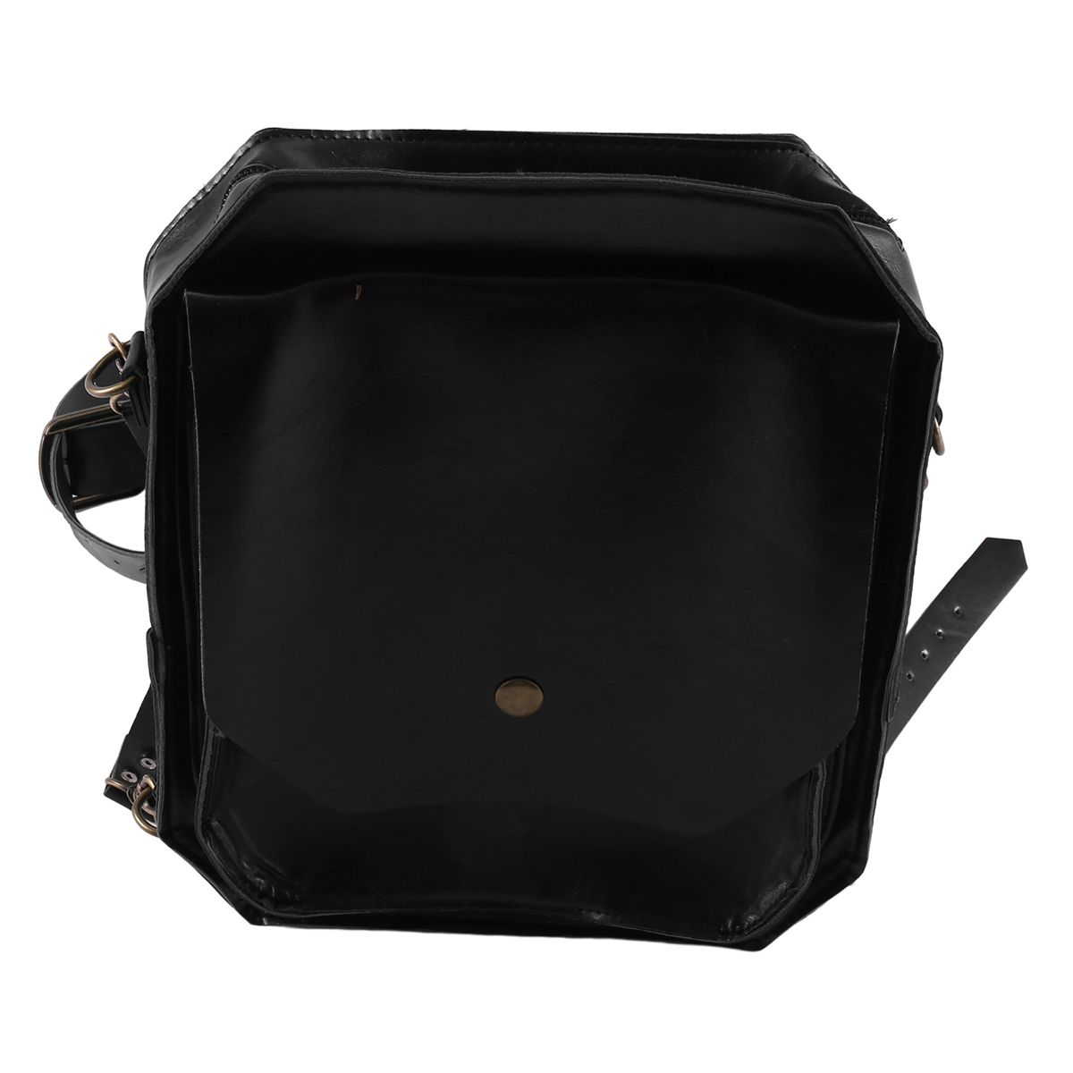 Medieval Waist Ring Belt Pouch Steampunk Leather Fanny Bag for Women Men Cosplay Costume Black