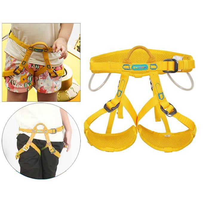 2 Set Kid Half Body Safety Rock Climbing Fall Protection Harness Belt