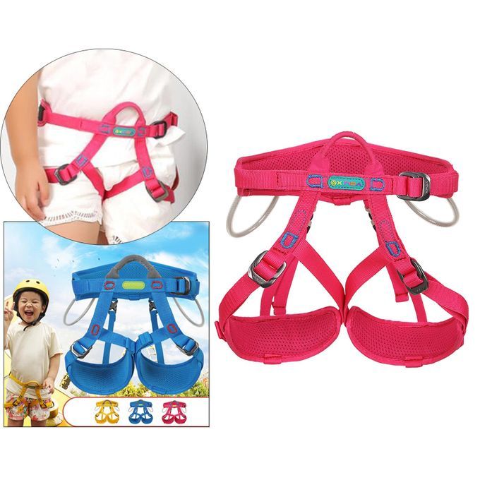 2 Set Kid Half Body Safety Rock Climbing Fall Protection Harness Belt