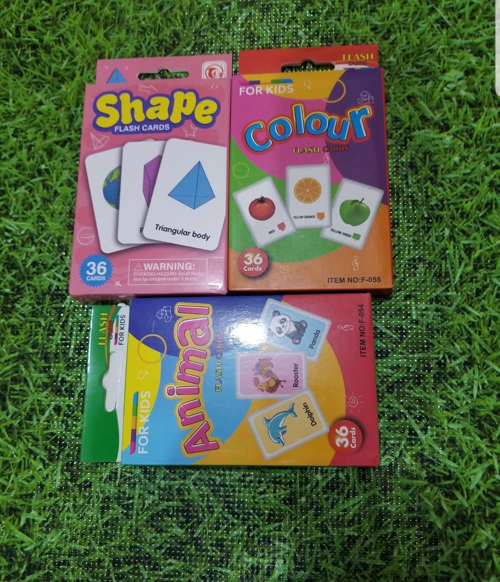 Animal Shape And Colour Flashcards