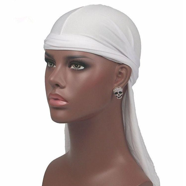 Premium White Sliky Durag- White Durag