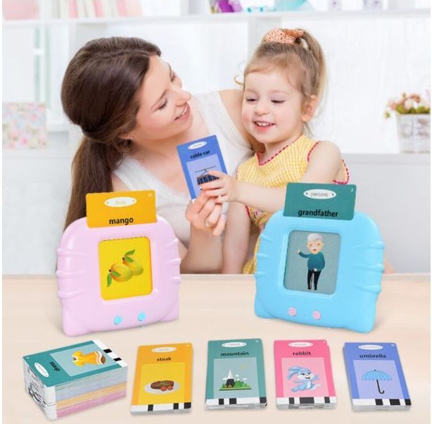 Bravokids Toddler Toys Talking Flash Cards For 0 - 6 Year Old Boys And Girls