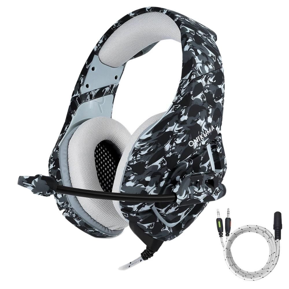 ONIKUMA Gaming Headset PC Wired Gamer Headphone Deep Bass