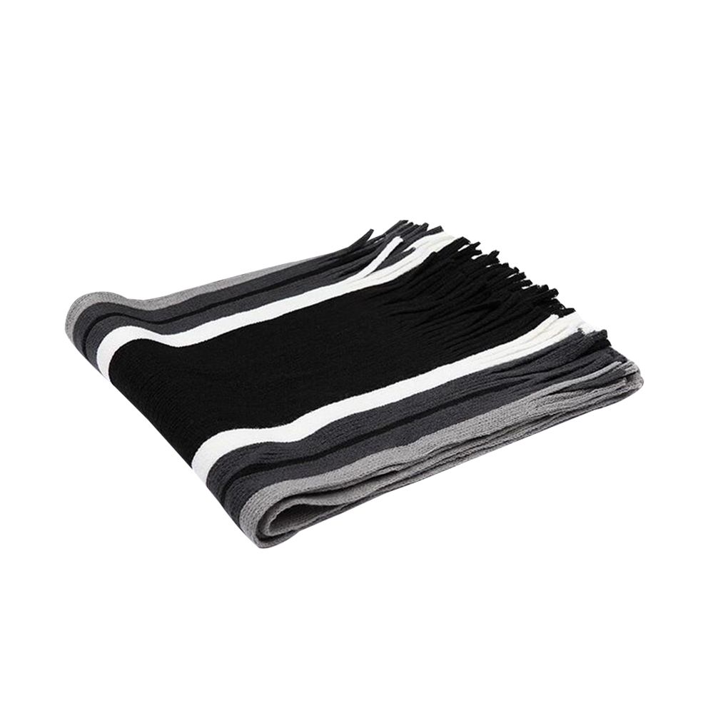 Men's Fringe Striped Long Scarf Tassel Striped Long Scarf