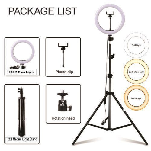 Big 10" Inches Ring Light With Phone Holder &  Stand