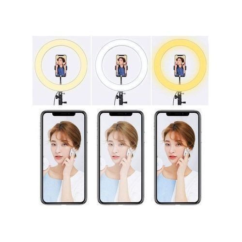 Big 10" Inches Ring Light With Phone Holder &  Stand