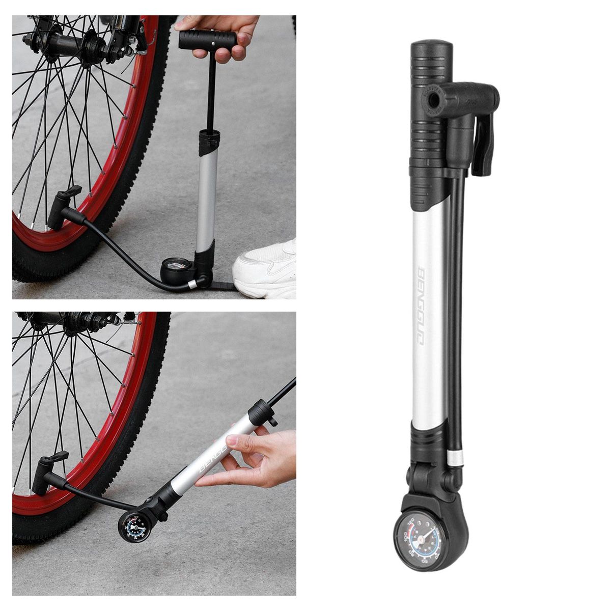Tires Pump Manual Inflator Pump Mounted