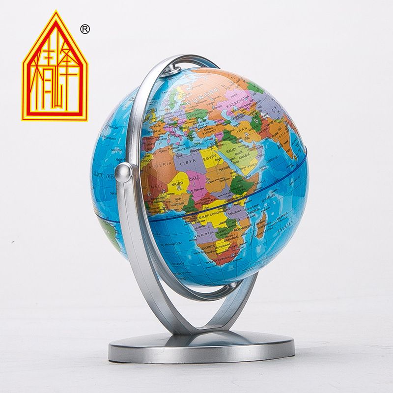 WORLD GLOBE Rotating Swivel Map Of Earth Atlas Geography