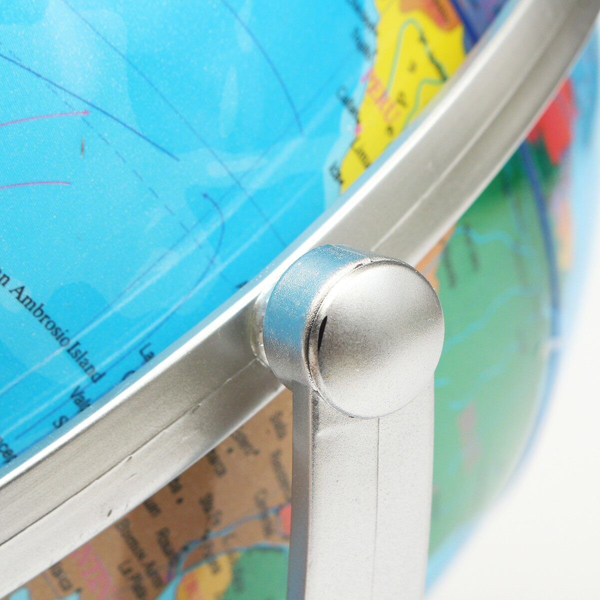WORLD GLOBE Rotating Swivel Map Of Earth Atlas Geography