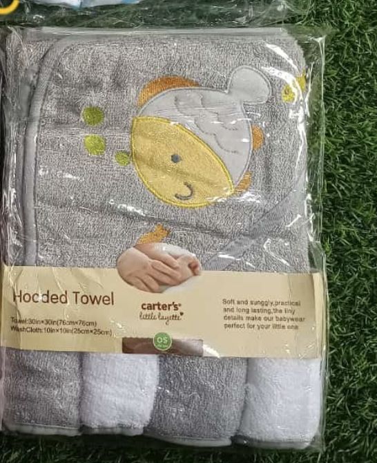 Baby Hooded Towel + Wash Cloths