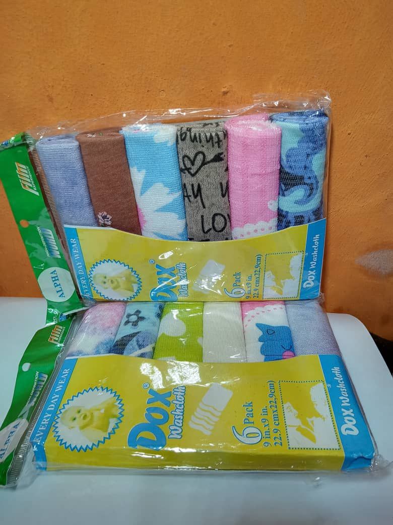 6X 2(12pcs) Beautiful Baby Multi Colour Face/Cleaning Towels