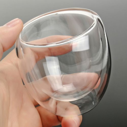 Clear Glass Double Layer Coffee Cup-80ml