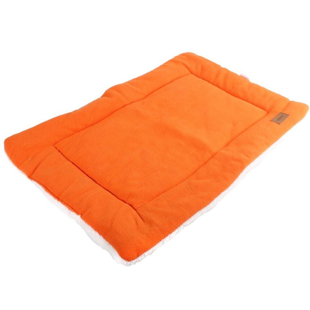 6PCS Dog Crate Mat Kennel Cage Pad Bed (orange Size S)