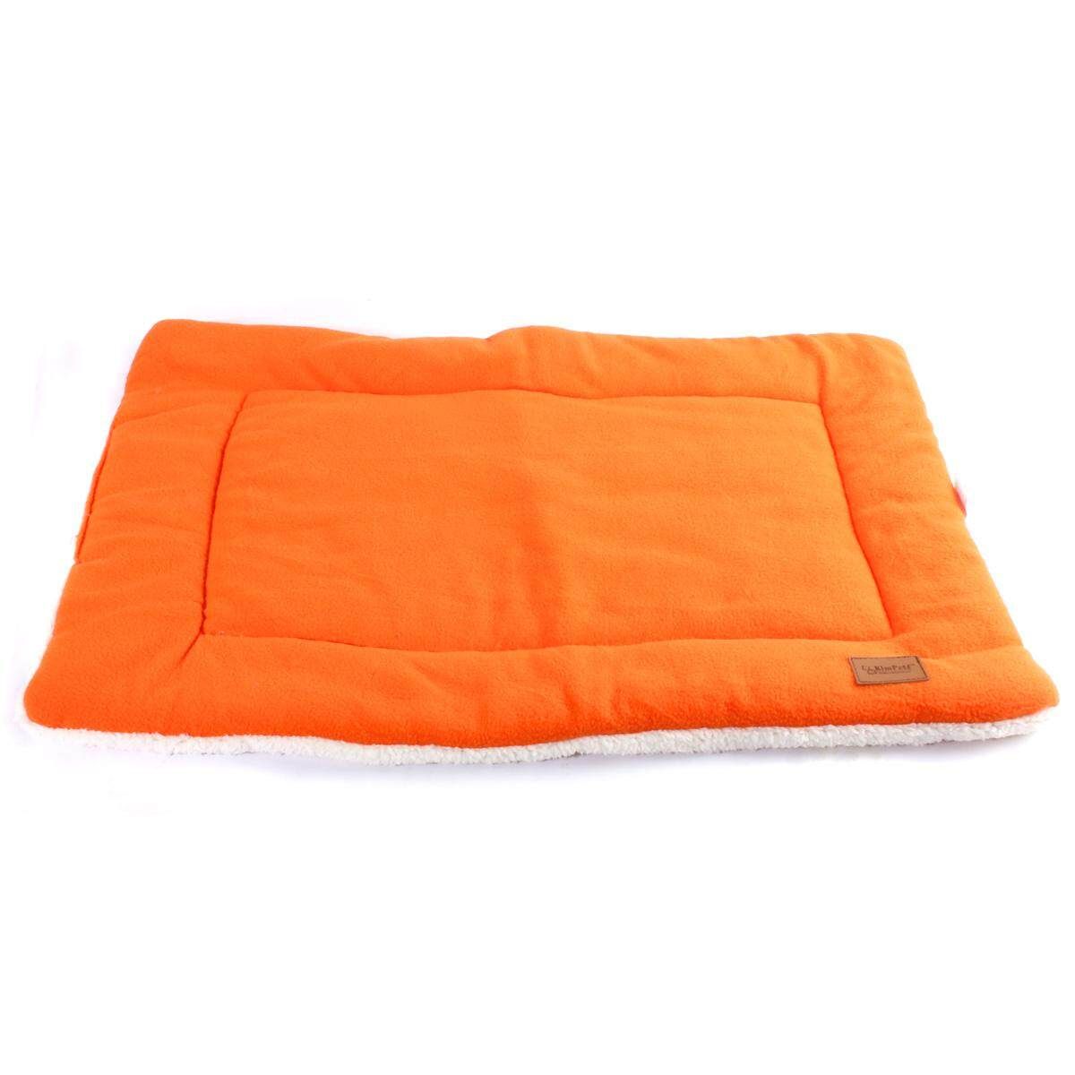 6PCS Dog Crate Mat Kennel Cage Pad Bed (orange Size S)