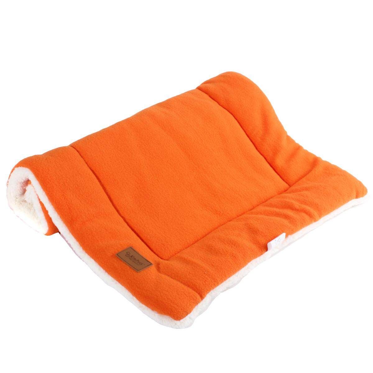 6PCS Dog Crate Mat Kennel Cage Pad Bed (orange Size S)