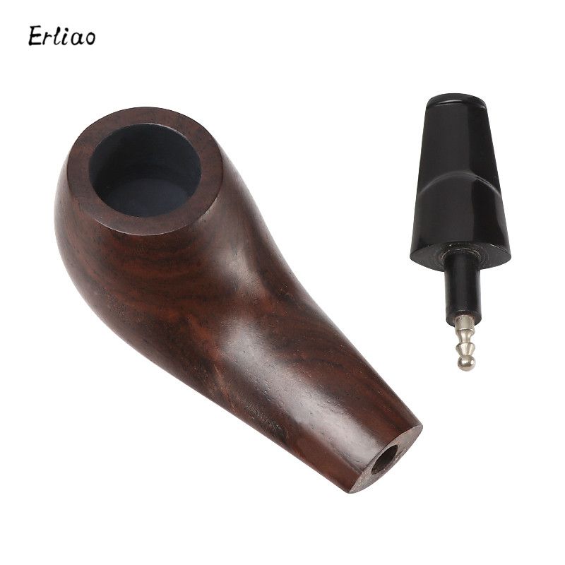 Good Quality Ebony Wood Pipes Portable Creative Smoking