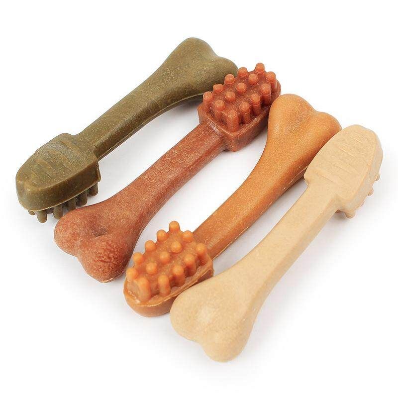 Teeth Cleaning Stick Bully Sticks For Dogs Teeth Cleaning Toys Healthy Dental Chew Toys Apricot
