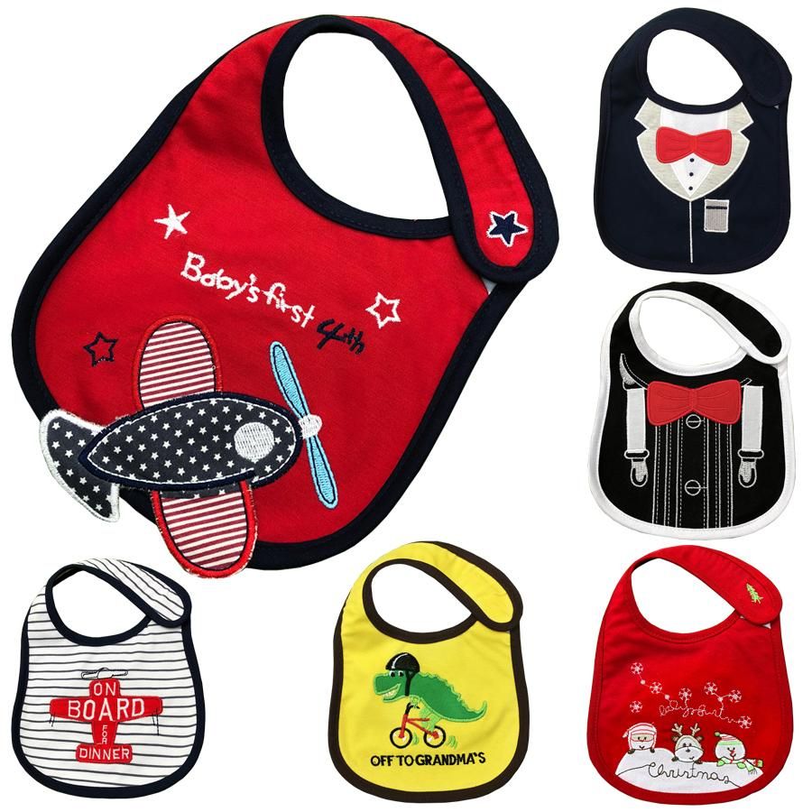 4PCS Toddler Baby Waterproof Saliva Towel