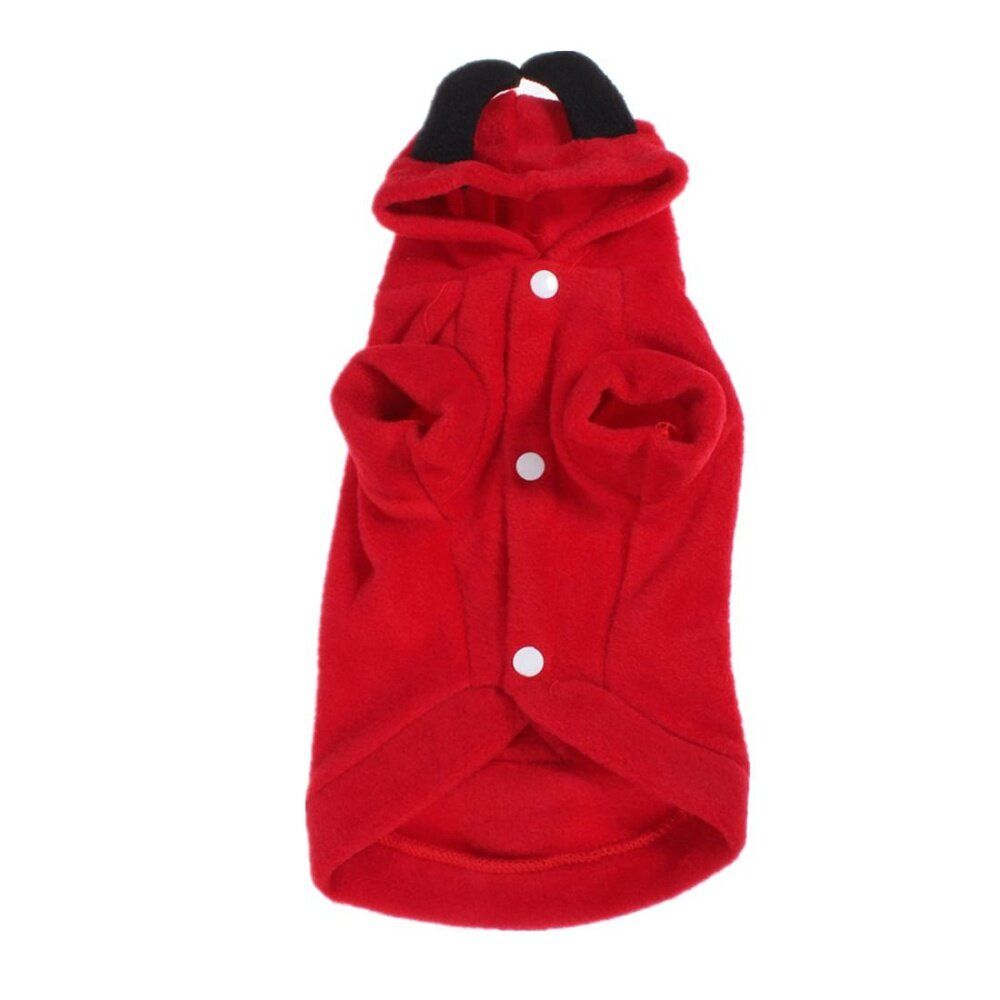 Dog Cat Pet Cute Devil Coat Puppy Hoodie Fancy Jumpsuit Costumes Apparel Clothes