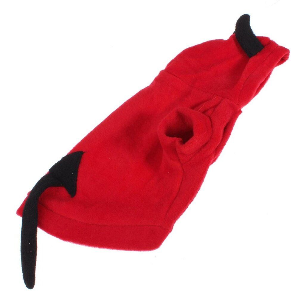 Dog Cat Pet Cute Devil Coat Puppy Hoodie Fancy Jumpsuit Costumes Apparel Clothes