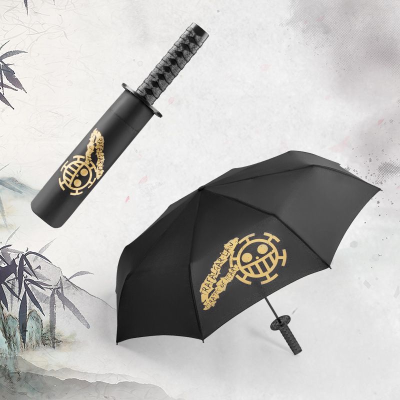 3 Folding Windproof Katana Umbrella Sun Rainny Dagger