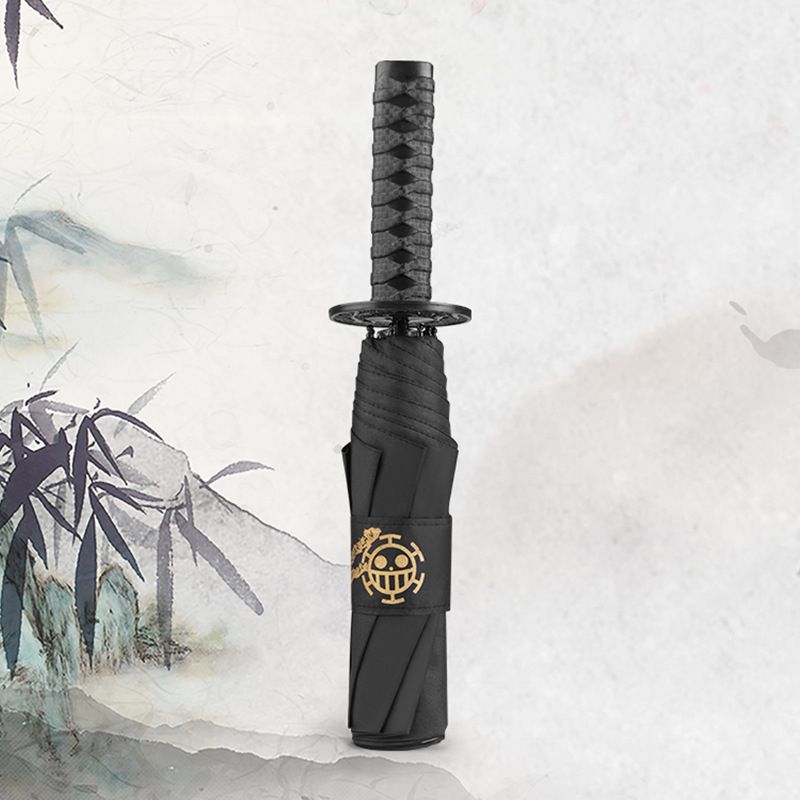 3 Folding Windproof Katana Umbrella Sun Rainny Dagger