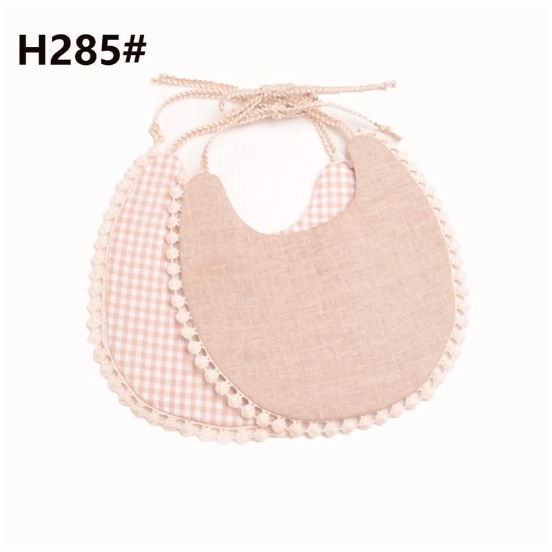 4PCS Kids Saliva Towel Feeding Double-deck Tassel Bib